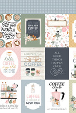 Carta Bella Coffee Shop 3x4 Journaling Cards- 12x12 Pattern Paper