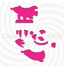 Stamp Anniething Rocket Ride - Builder Die