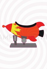 Stamp Anniething Rocket Ride - Builder Die