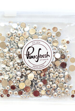 PINKFRESH STUDIO Metallic Pearls: Silver