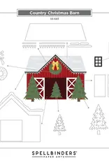 Spellbinders Country Christmas Barn - Die