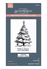 Spellbinders Betterpress Twinkle Bright Tree - Press Plate