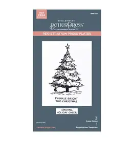 Spellbinders Twinkle Bright Tree - Press Plates