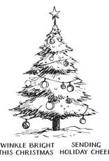 Spellbinders Twinkle Bright Tree - Press Plates