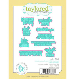 Taylored Expressions Let's Chill -Stamp & Die