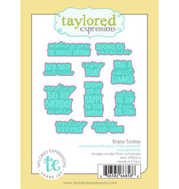 Taylored Expressions Enjoy Today - Stamps and Dies