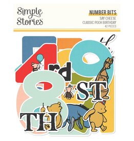 Simple Stories Say Cheese Classic Pooh Birthday - Numbers Bits & Pieces