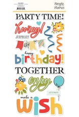 Simple Stories Say Cheese Classic Pooh Birthday - Foam Stickers