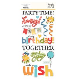 Simple Stories Say Cheese Classic Pooh Birthday - Foam Stickers
