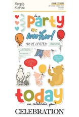 Simple Stories Say Cheese Classic Pooh Birthday - Foam Stickers