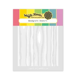 Waffle Flower Woodgrain - Stencil