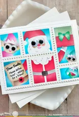 Waffle Flower Postage Collage Dear Santa - Stamp