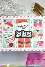 Waffle Flower Postage Collage Dear Santa - Stencils