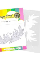 Waffle Flower Holiday Moose - Die and Stencil