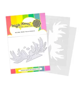 Waffle Flower Holiday Moose - Dies and Stencils