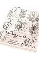 PINKFRESH STUDIO Happy for You Stamp, Die & stencil