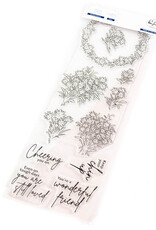 PINKFRESH STUDIO Rainbow Daisies Stamp, Die & stencil