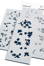 PINKFRESH STUDIO Artistic Magnolias - Stamp, Die & Stencil