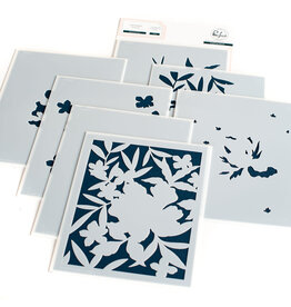 PINKFRESH STUDIO Blooming Peony - Stamp & stencil
