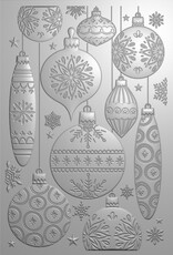 Crafter's Companion Retro Christmas Baubles - 3D Embossing Folder