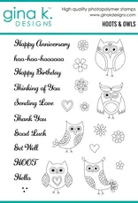 Gina K. Designs Hoots And Owls - Stamp