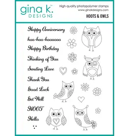 Gina K. Designs Hoots And Owls - Stamps