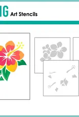 Gina K. Designs Happy Hibiscus - Stencil