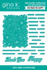 Gina K. Designs You Make Me Happy - Stamp & Die