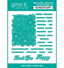 Gina K. Designs You Make Me Happy - Stamp & Die