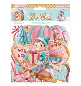 Stamperia Candy Christmas Chipboard - Die Cuts