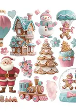 Stamperia Candy Christmas - Adhesive Ephemera