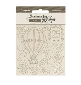 Stamperia Candy Christmas Hot-Air - Chipboard