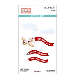 Spellbinders Gingerbread Plane & Banner - Dies
