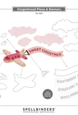 Spellbinders Gingerbread Plane & Banner - Dies