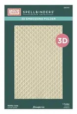 Spellbinders 3D Embossing Folder - Waffle Cone