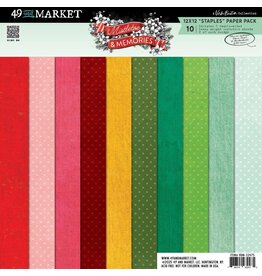 49 AND MARKET Mistletoe & Memories - 12x12 Staples Paper (Solids)