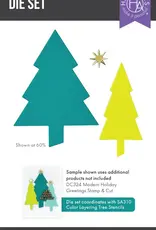 Hero Arts Very Merry Tree - Dies and Stencils