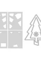 Hero Arts Very Merry Tree - Dies and Stencils
