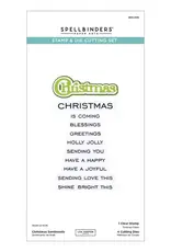 Spellbinders Christmas Sentiments - Stamps and Dies