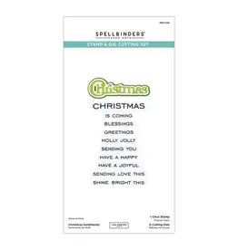 Spellbinders Christmas Sentiments - Stamp & Die
