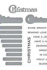 Spellbinders Christmas Sentiments - Stamps and Dies