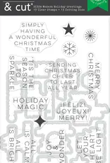 Hero Arts HA Modern Holiday Greetings - Stamp & Die