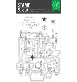 Hero Arts Modern Holiday Greetings - Stamps and Dies