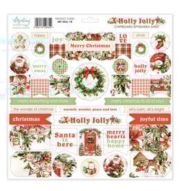Mintay Papers Holly Jolly - 12x12 Chipboard Ephemera