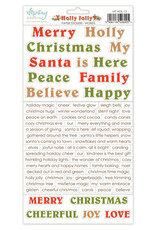 Mintay Papers Holly Jolly - 6x12 Word Stickers