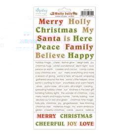 Mintay Papers Holly Jolly - 6x12 Word Stickers