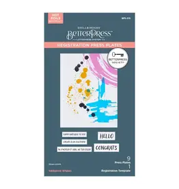 Spellbinders BetterPress Society - InkSpired Wishes  April 2025 - Registration and Press Plates
