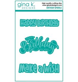 Gina K. Designs Birthday Sparkle - Stamp & Die