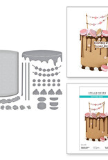 Spellbinders Bougie Birthday Collection by Nina Boettcher - Ganache Gateau Etched Dies