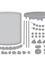 Spellbinders Bougie Birthday Collection by Nina Boettcher - Ganache Gateau Etched Dies